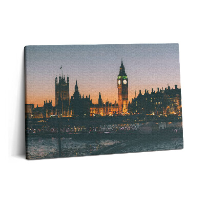 Canvas kép 60x40 Tower Bridge Big Ben Londonban