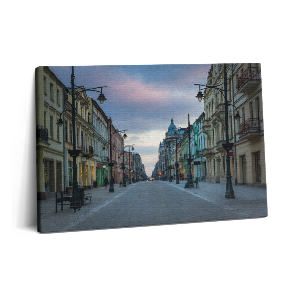 Canvas kép 60x40 Piotrkowska utca Lodzban