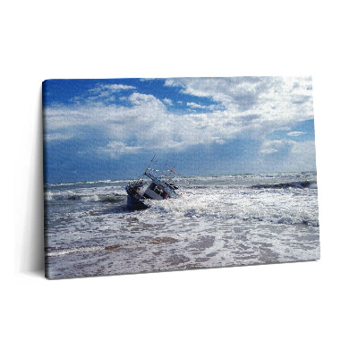 Canvas kép 60x40 Elsüllyedt hajó Szicíliában