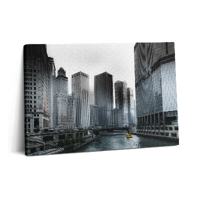 Canvas kép 60x40 Városi égbolt hajó