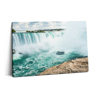 Canvas kép 60x40 Csónak és a Niagara-vízesés