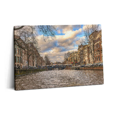 Canvas kép 60x40 Rotterdami csatorna