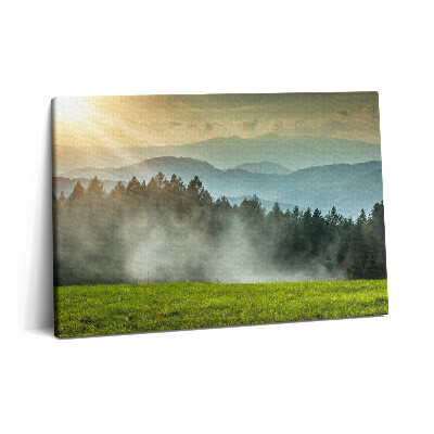 Canvas kép 60x40 Tájkép a Beszkidek hegységben