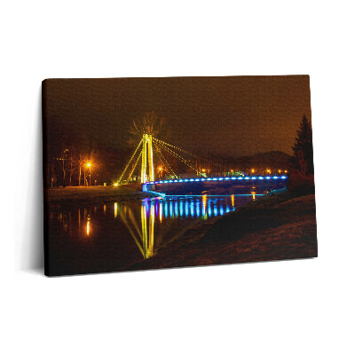 Canvas kép 60x40 Híd a Visztula folyón Ustrońban