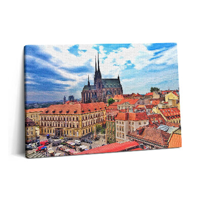 Canvas kép 60x40 Brno látképe