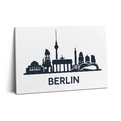 Canvas kép 60x40 Berlin városának illusztrációja