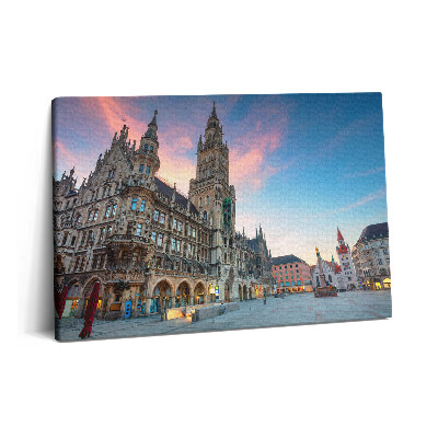 Canvas kép 60x40 Marienplatz Münchenben