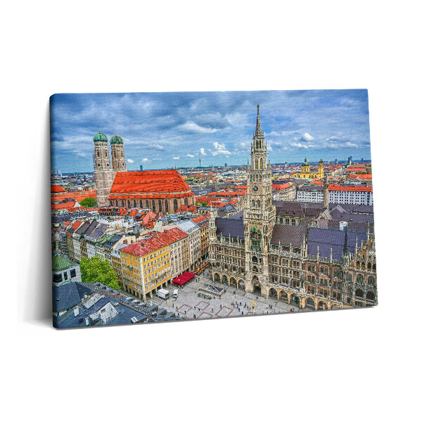 Canvas kép 60x40 Városháza a müncheni Marienplatzon