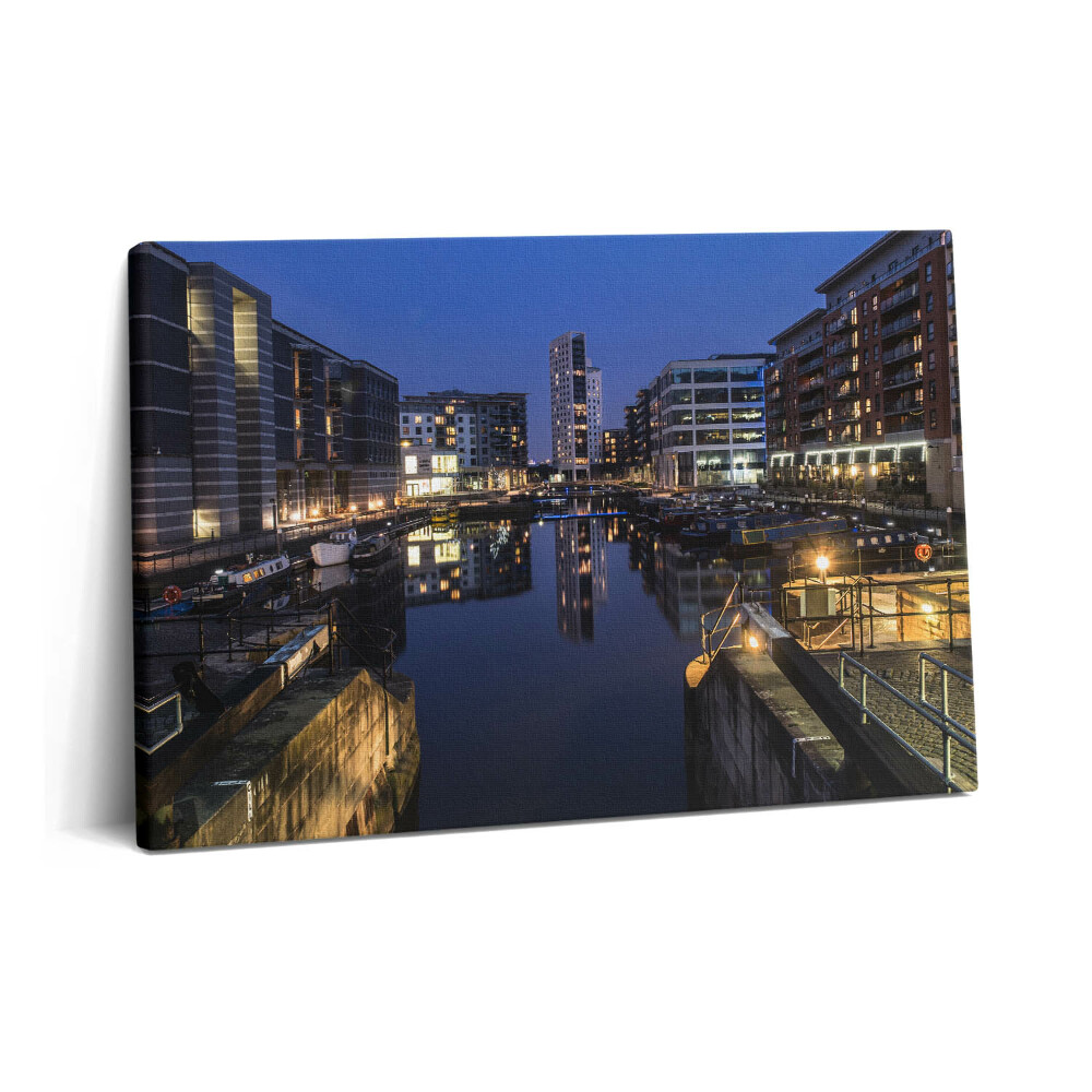 Canvas kép 60x40 Leeds városának éjszakai kivilágítása