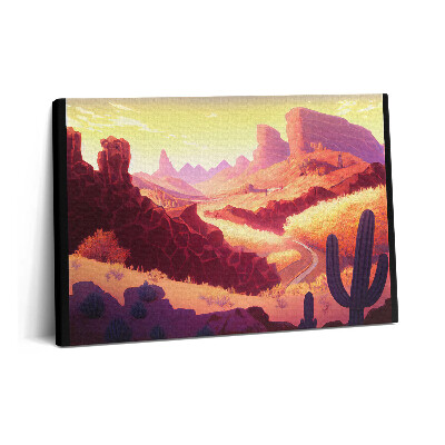 Canvas kép 60x40 Illusztráció egy arizonai sivatagról