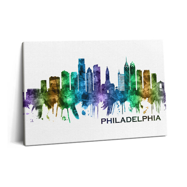 Canvas kép 60x40 Színes illusztráció Philadelphia