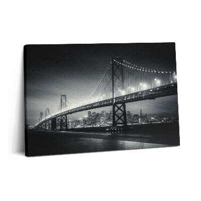 Canvas kép 60x40 San Francisco híd éjszaka