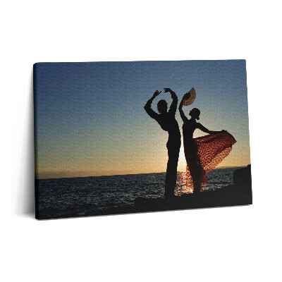Canvas kép 60x40 Spanyol tánc a tengerparton