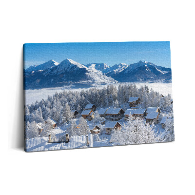 Canvas kép 60x40 Hóesés az Alpokban