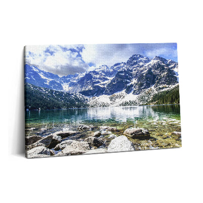 Canvas kép 60x40 Tájkép hegyekkel és tavakkal