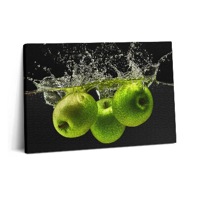 Canvas kép 60x40 Zöld alma a vízben