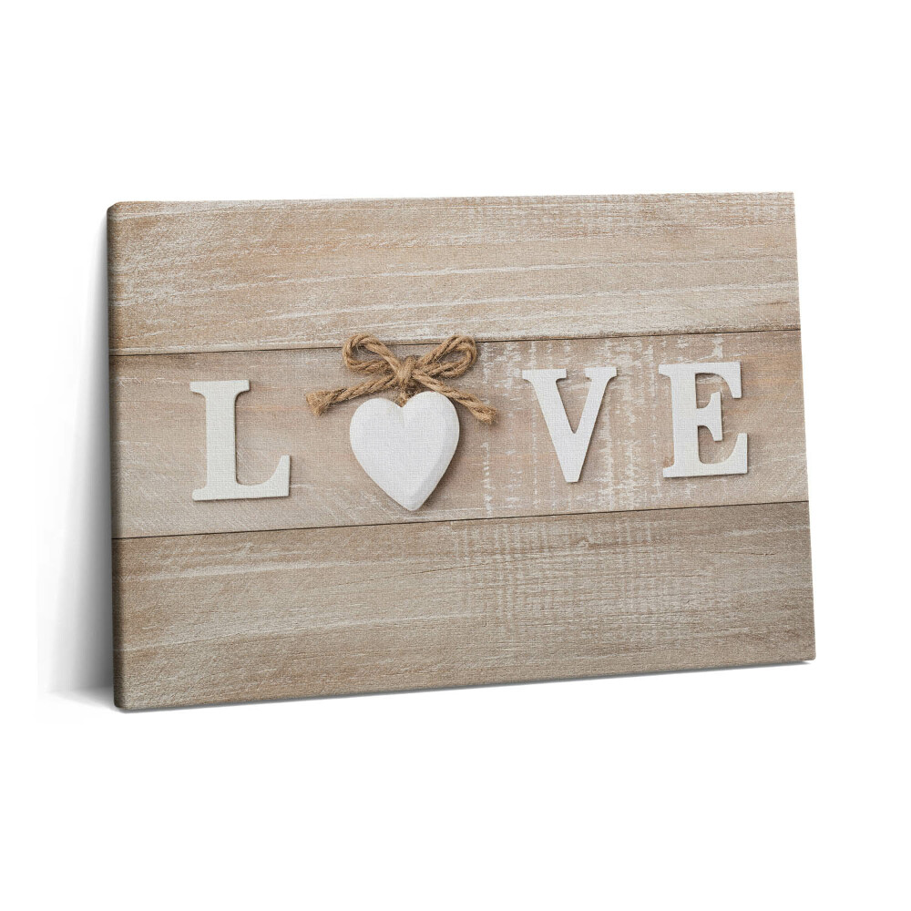 Canvas kép 60x40 Szerelem felirat
