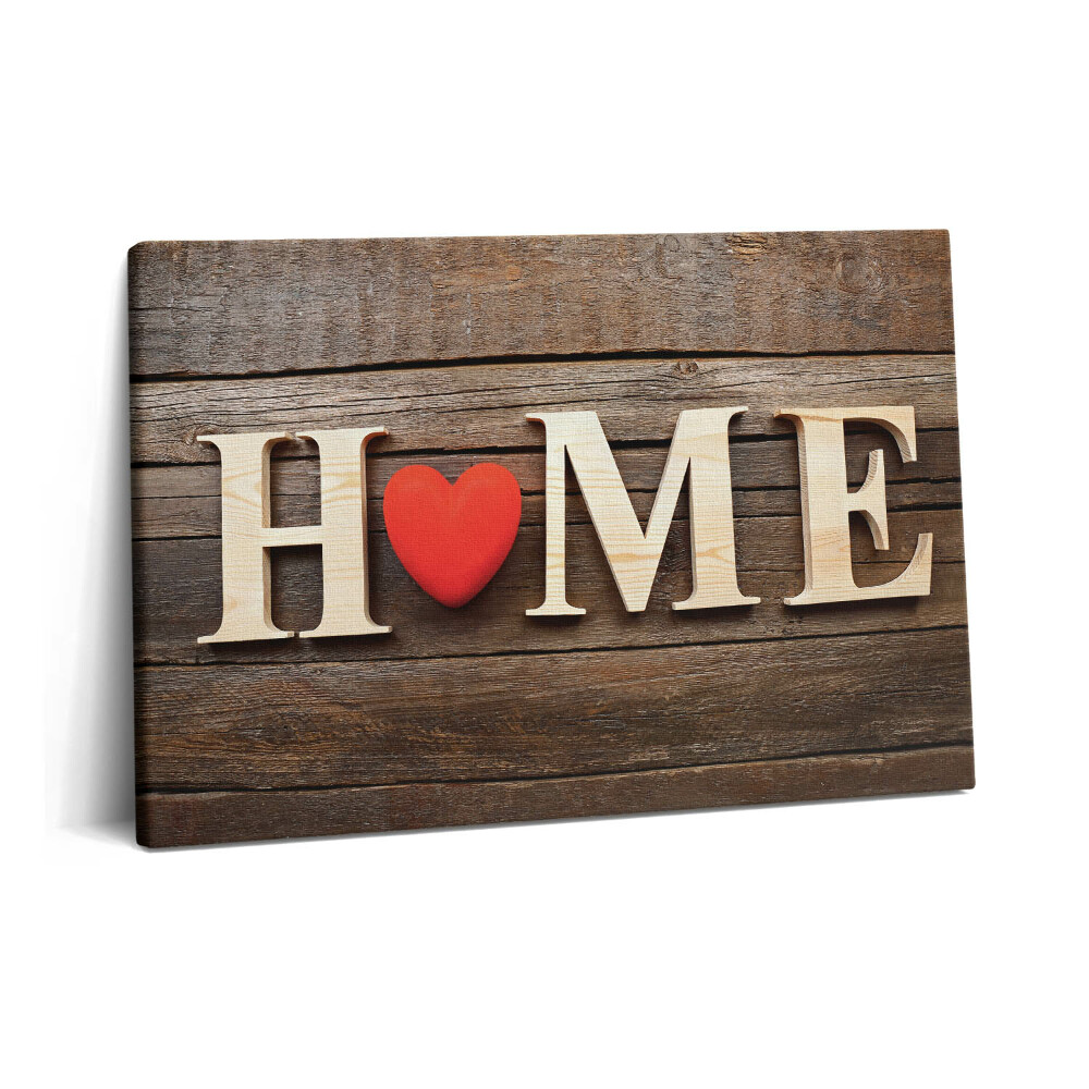 Canvas kép 60x40 Felirat otthon