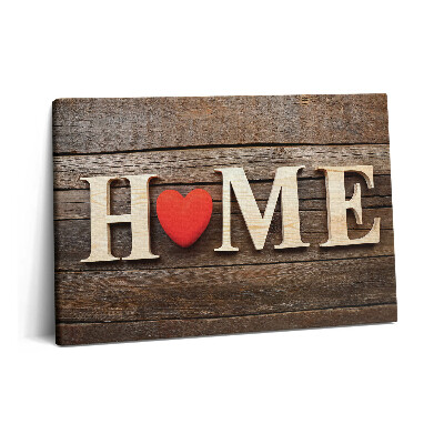 Canvas kép 60x40 Felirat otthon