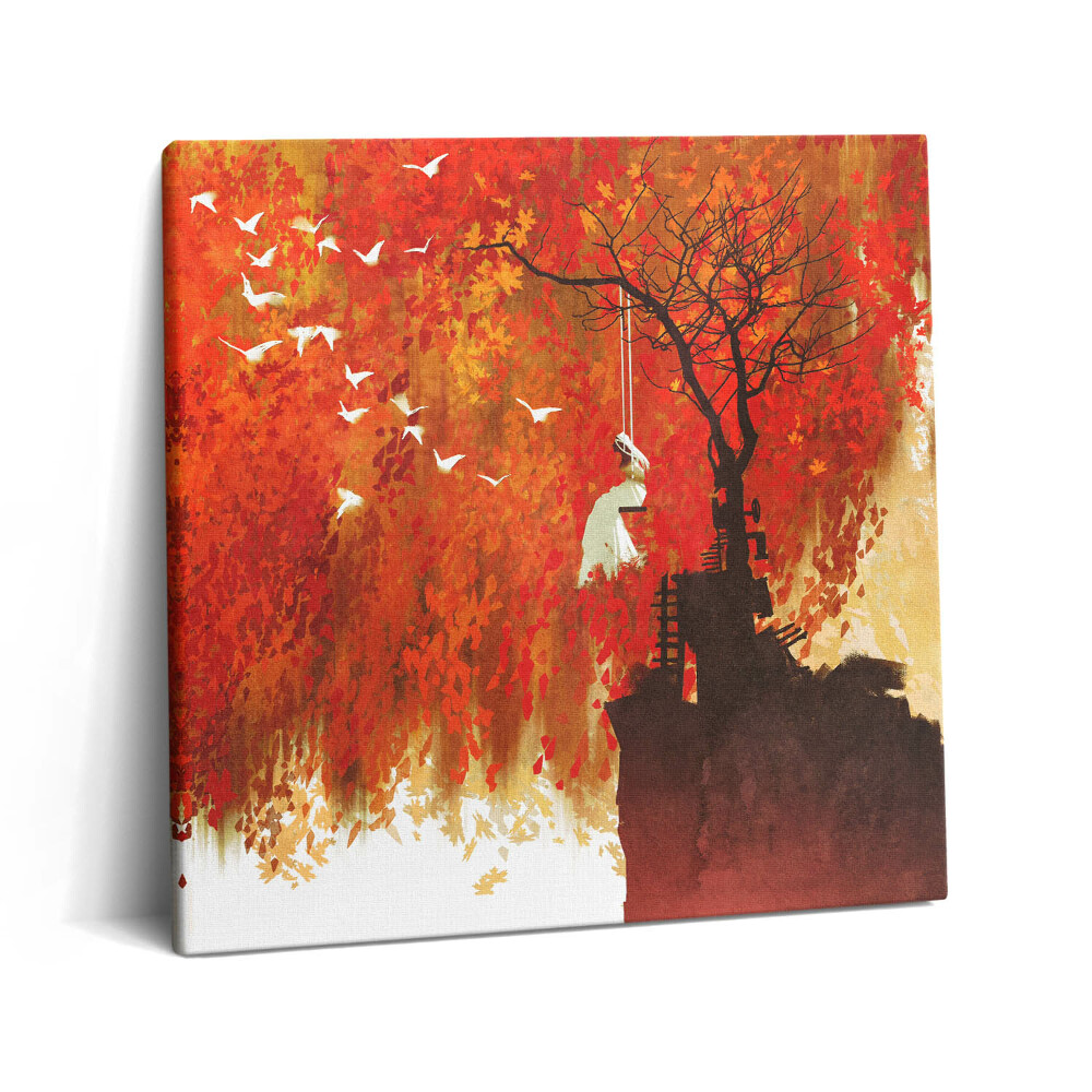 Vászonkép 60x60 Ártatlan menyasszony ősszel