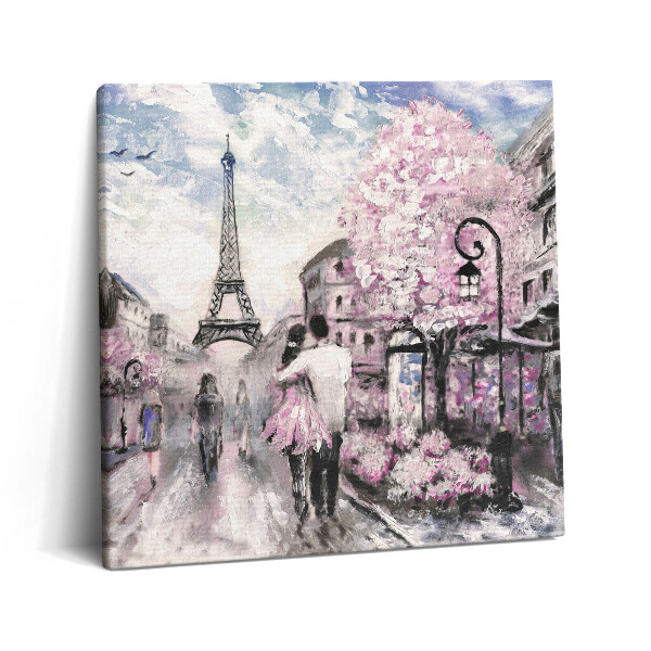 Vászonkép 60x60 Párizs és az Eiffel-torony