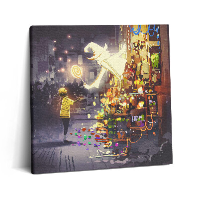 Vászonkép 60x60 Illusztráció egy varázslatos tündérmeséről