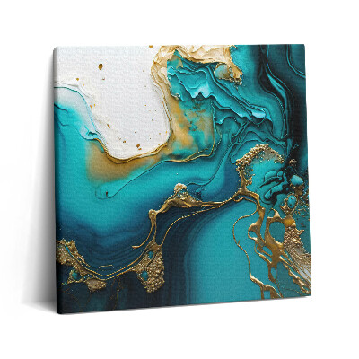 Vászonkép 60x60 Türkiz absztrakció