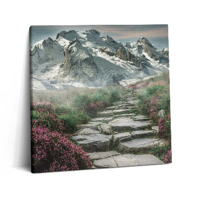 Vászonkép 60x60 Kőút a hegyekben