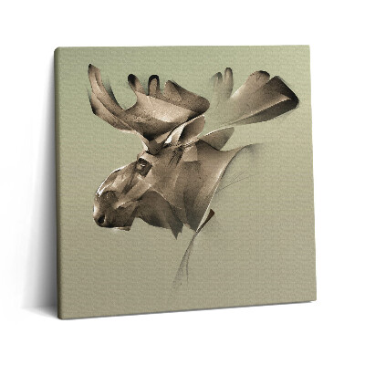 Vászonkép 60x60 Egy jávorszarvas grafikus ábrázolása