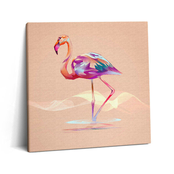 Vászonkép 60x60 Modern illusztráció egy flamingóról