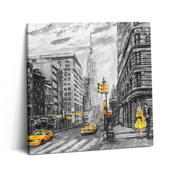 Vászonkép 60x60 Az Empire State Building utcái