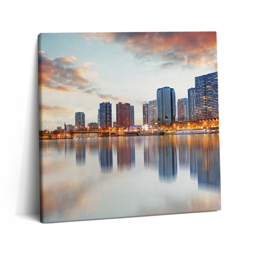 Vászonkép 60x60 Párizsi panoráma az Eiffel-toronnyal