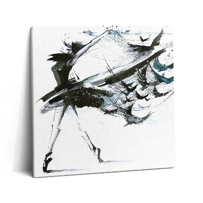 Vászonkép 60x60 Illusztráció egy balett-táncosnőről