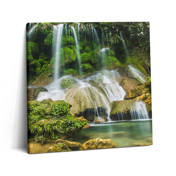 Vászonkép 60x60 Vad természetes vízesés