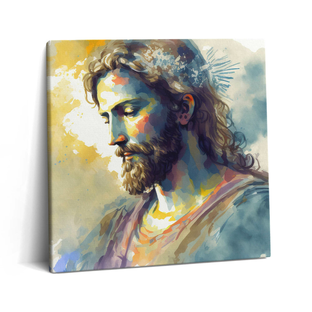 Vászonkép 60x60 Színes festmény Jézusról