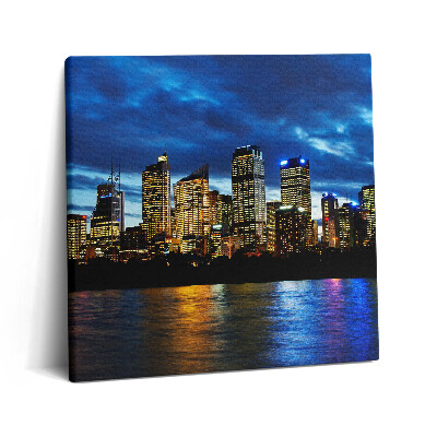 Vászonkép 60x60 Egy esti séta Sydneyben