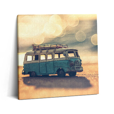 Vászonkép 60x60 Lakókocsi a tengerparton