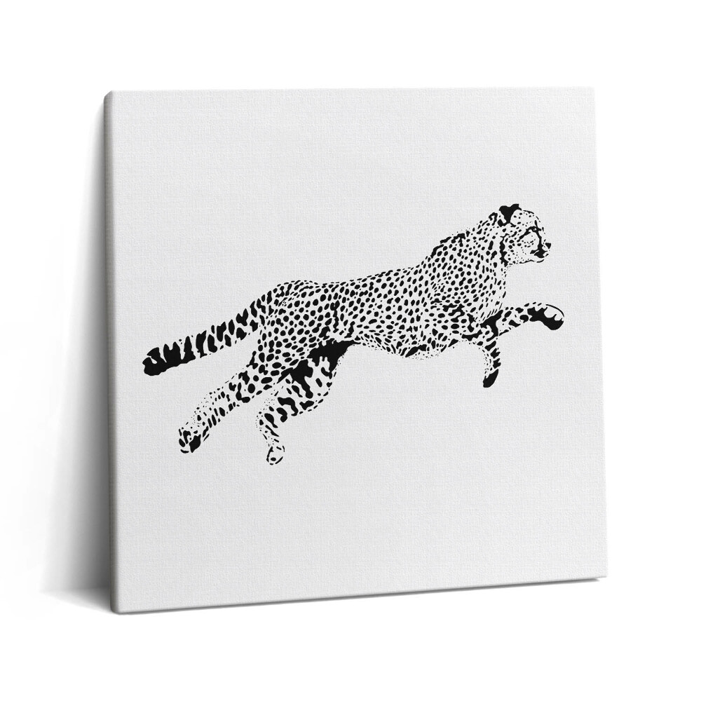 Vászonkép 60x60 Párduc sziluettje