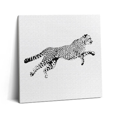 Vászonkép 60x60 Párduc sziluettje