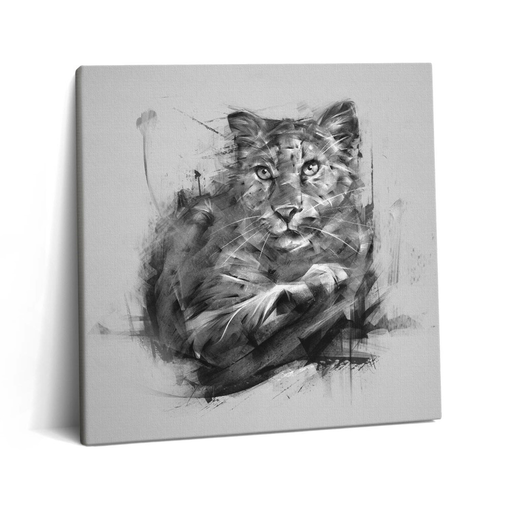 Vászonkép 60x60 Fiatal oroszlán - Hakuna Matata