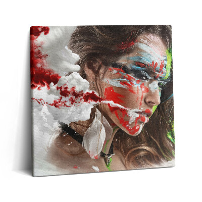 Vászonkép 60x60 Egy indiai nő portréja