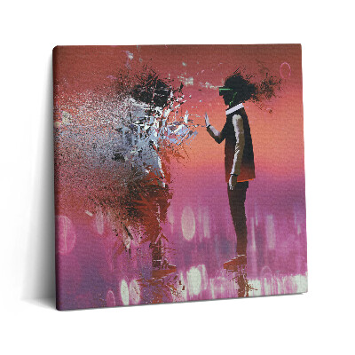 Vászonkép 60x60 Kibertér - egy lelkiállapot