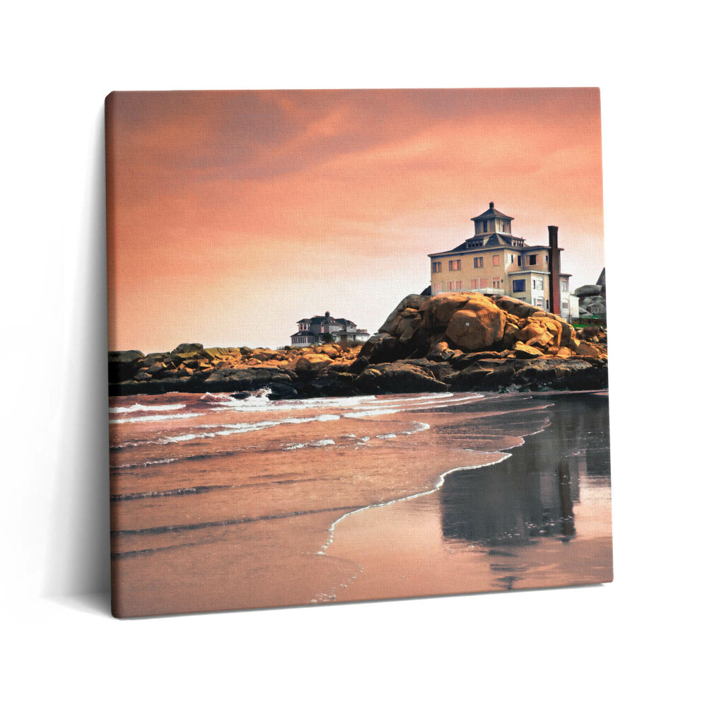 Vászonkép 60x60 Sherman tengerparti háza