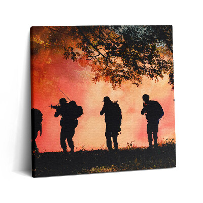 Vászonkép 60x60 Katonák a csatatéren