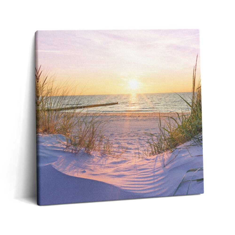 Vászonkép 60x60 Lengyel tenger - napozás