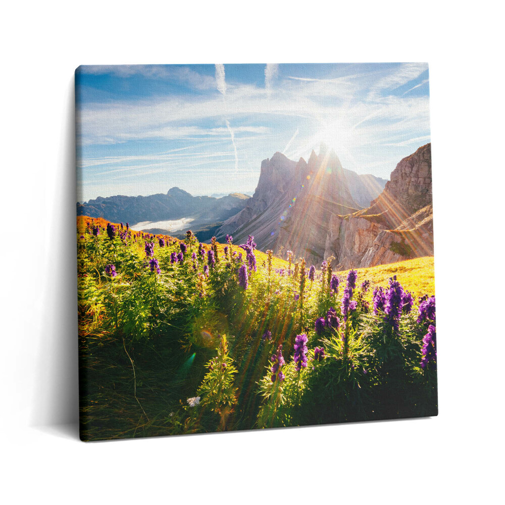 Vászonkép 60x60 A Dolomitok tájképe