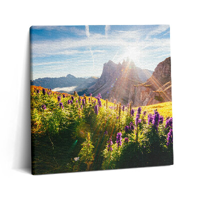 Vászonkép 60x60 A Dolomitok tájképe