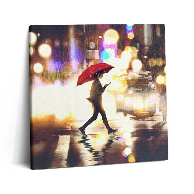 Vászonkép 60x60 Az Eső utca című anime illusztrációja