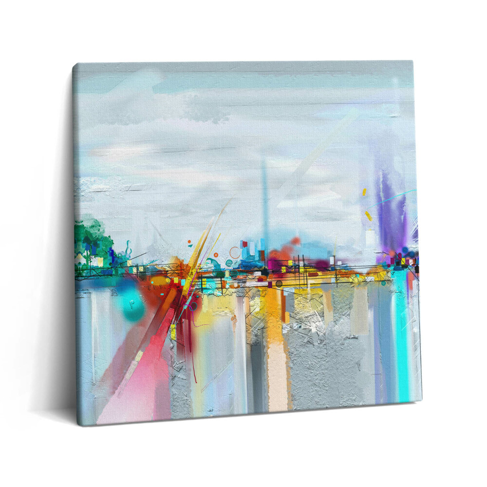 Vászonkép 60x60 Absztrakt olajos tájkép