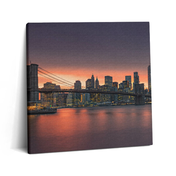 Vászonkép 60x60 Keleti folyó New Yorkban